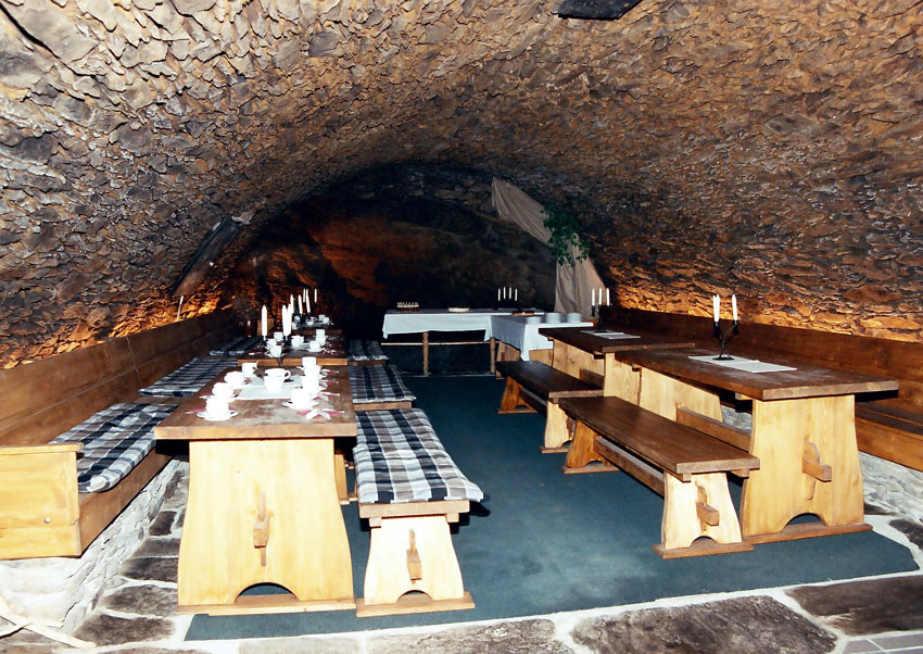 The historic vaulted cellar
